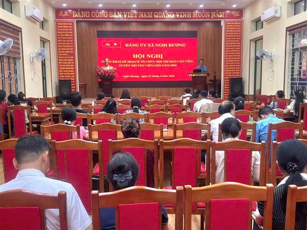 XÃ NGHI DƯƠNG THAM DỰ HỘI NGHỊ BÁO CÁO VIÊN THÀNH PHỐ THÁNG 4/2026