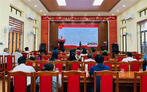 ỦY BAN KIỂM TRA ĐẢNG UỶ XÃ NGHI DƯƠNG THAM DỰ HỘI NGHỊ TRỰC TUYẾN TRIỂN KHAI THỰC HIỆN KẾ HOẠCH SỐ 13-KH/UBKTTW CỦA BAN CHẤP HÀNH TRUNG ƯƠNG VỀ CÔNG TÁC KIỂM TRA, GIÁM SÁT VÀ THI HÀNH KỶ LUẬT CỦA ĐẢNG 