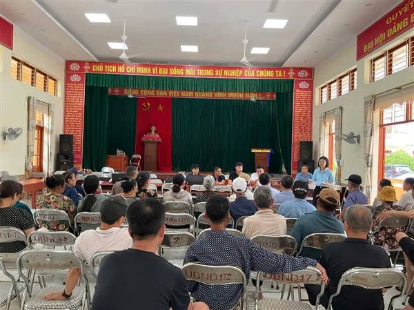 XÃ NGHI DƯƠNG CÔNG KHAI DỰ THẢO PHƯƠNG ÁN BỒI THƯỜNG, HỖ TRỢ THU HỒI ĐẤT