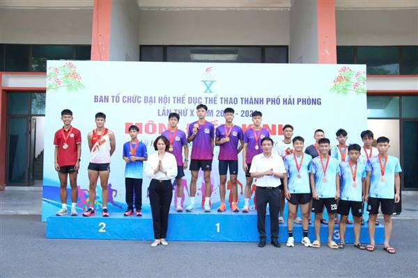 XÃ NGHI DƯƠNG ĐẠT NHIỀU THÀNH TÍCH TẠI ĐẠI HỘI THỂ DỤC THỂ THAO THÀNH PHỐ HẢI PHÒNG MÔN ĐIỀN KINH
