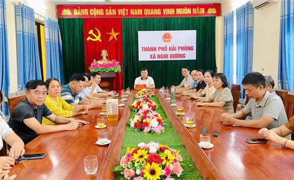 XÃ NGHI DƯƠNG TỔ CHỨC ĐIỂM CẦU TRỰC TUYẾN THAM DỰ LỚP BỒI DƯỠNG NÂNG CAO NĂNG LỰC QUẢN TRỊ, ĐIỀU HÀNH CẤP CƠ SỞ