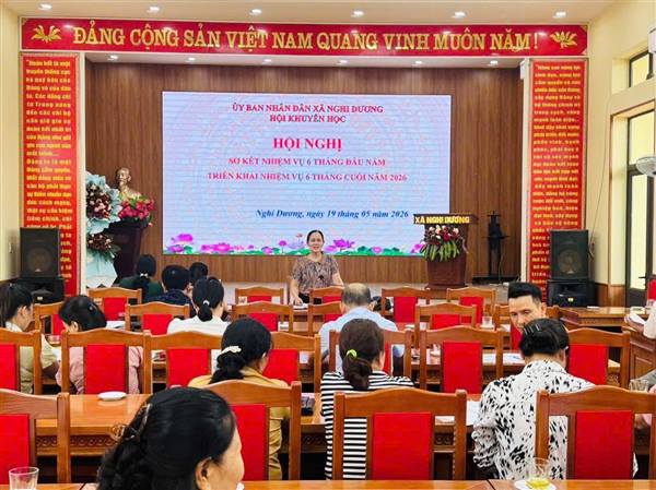 📚🌸 HỘI KHUYẾN HỌC XÃ NGHI DƯƠNG TỔ CHỨC HỘI NGHỊ SƠ KẾT 6 THÁNG ĐẦU NĂM 2026 🌸📚