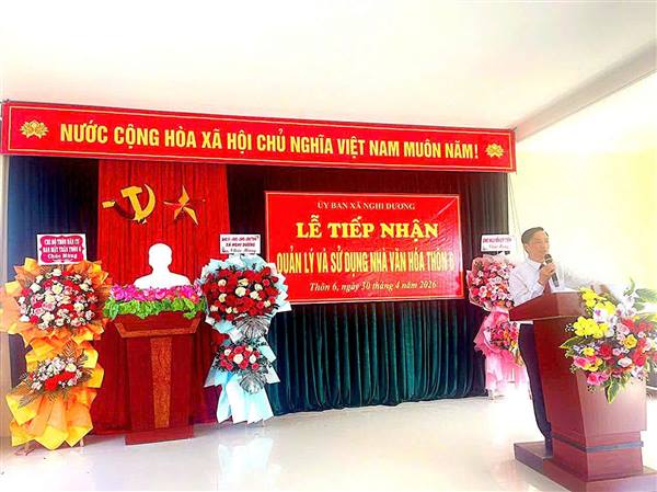 XÃ NGHI DƯƠNG KHÁNH THÀNH NHÀ VĂN HÓA THÔN 6