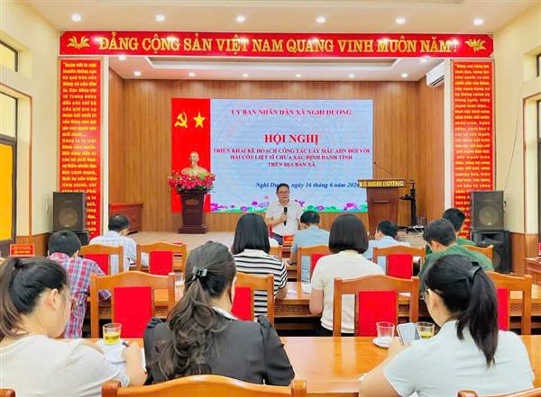 XÃ NGHI DƯƠNG TRIỂN KHAI KẾ HOẠCH PHỤC VỤ LẤY MẪU ADN XÁC ĐỊNH DANH TÍNH LIỆT SĨ CHƯA RÕ THÔNG TIN