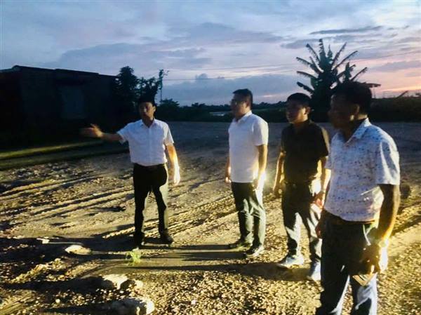 LÃNH ĐẠO XÃ NGHI DƯƠNG KIỂM TRA CÔNG TÁC PHÒNG, CHỐNG BÃO SỐ 1 TẠI CÁC CÔNG TRÌNH ĐÊ ĐIỀU, THỦY LỢI            