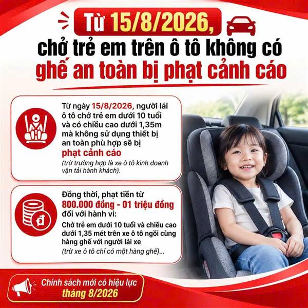 Chính sách mới có hiệu lực từ tháng 8/2026
