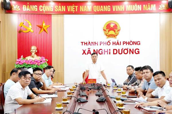 🏗️ UBND XÃ NGHI DƯƠNG TỔ CHỨC HỘI NGHỊ NGHE BÁO CÁO KẾT QUẢ KIỂM TRA, RÀ SOÁT HẠ TẦNG KỸ THUẬT PHỤC VỤ GPMB DỰ ÁN KCN NGŨ PHÚC

