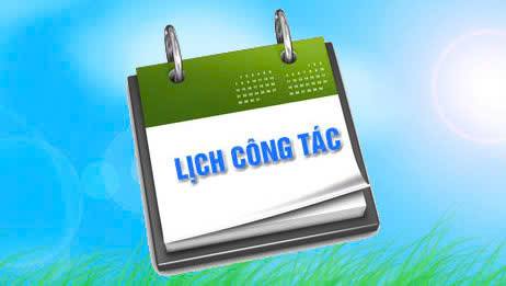 lịch công tác tuần 39