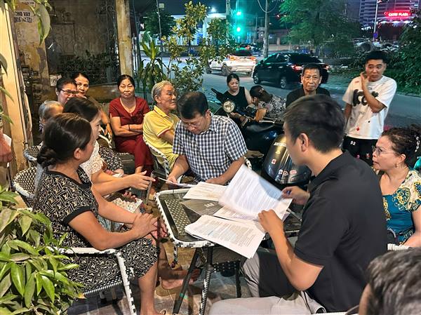 Ban Thường trực UBMTTQ Việt Nam phường Ngô Quyền tuyên truyền, vận động nhân dân bàn giao mặt bằng phục vụ Dự án ĐTXD cầu Nguyễn Trãi và chỉnh trang đô thị vùng phụ cận