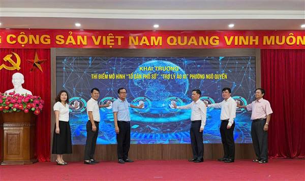 Phường Ngô Quyền ra mắt “Tổ dân phố số” và thí điểm “Trợ lý ảo” hỗ trợ thủ tục hành chính