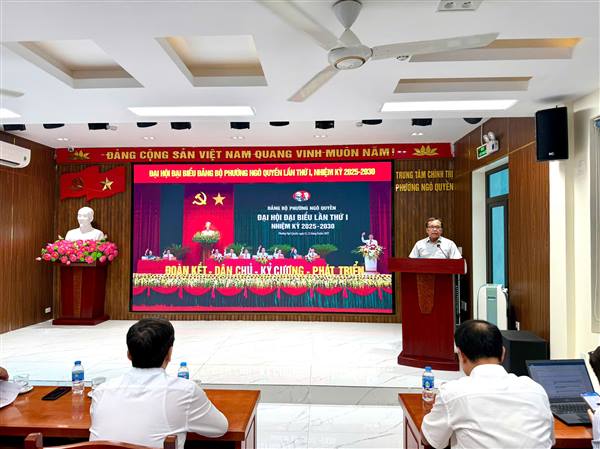 HỘI NGHỊ BÁO CÁO VIÊN PHƯỜNG NGÔ QUYỀN THÁNG 10/2025