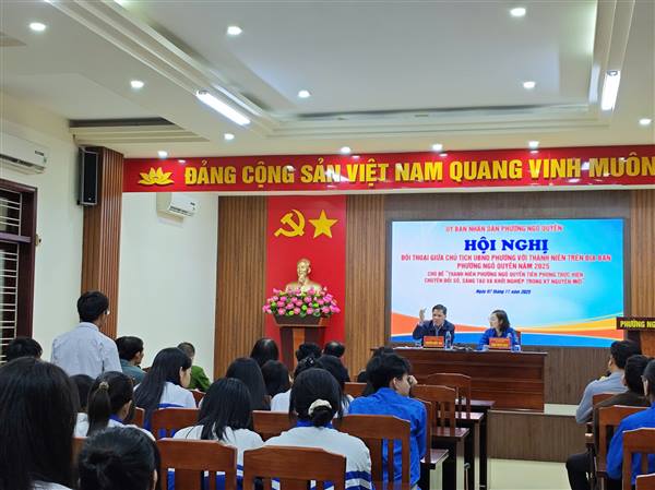 UBND PHƯỜNG NGÔ QUYỀN TỔ CHỨC CHƯƠNG TRÌNH ĐỐI THOẠI GIỮA CHỦ TỊCH UBND PHƯỜNG VỚI THANH THIẾU NHI PHƯỜNG NGÔ QUYỀN NĂM 2025