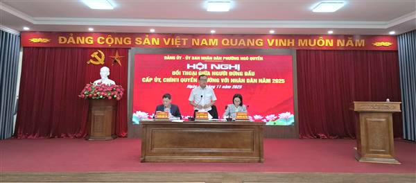 Phường Ngô Quyền: Đối thoại giữa người đứng đầu cấp ủy Đảng, chính quyền với đại biểu Nhân dân năm 2025