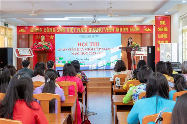 Hội thi Giáo viên dạy giỏi cấp học mầm non Phường Ngô Quyền năm học 2025 - 2026