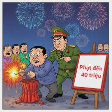 PHẠT ĐẾN 40 TRIỆU ĐỒNG KHI ĐỐT PHÁO NỔ, PHÁO HOA