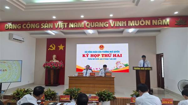 Hội đồng nhân dân Phường Ngô Quyền tổ chức kỳ họp thứ 2, nhiệm kỳ 2021 - 2026