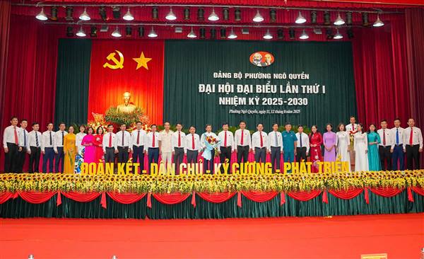 ĐẠI HỘI ĐẠI BIỂU ĐẢNG HỘ PHƯỜNG NGÔ QUYỀN LẦN THỨ I, NHIỆM KỲ 2025 - 2030 