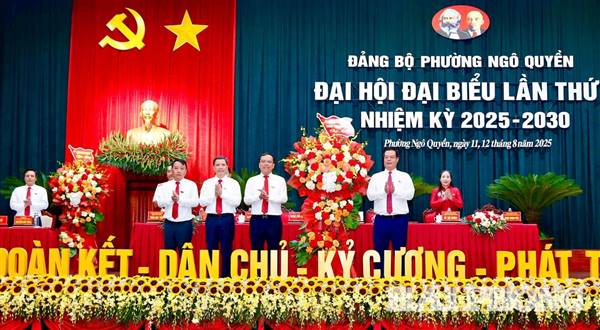 ĐẠI HỘI ĐẠI BIỂU ĐẢNG BỘ PHƯỜNG NGÔ QUYỀN LẦN THỨ I, NHIỆM KỲ 2025 - 2030 