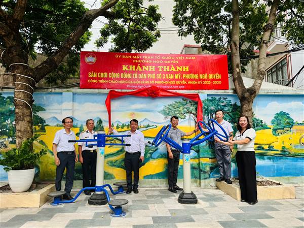 Phường Ngô Quyền khánh thành các công trình chào mừng Đại hội Đảng bộ phường lần thứ I, nhiệm kỳ 2025-2030