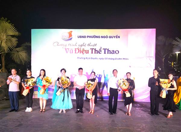 Chương trình nghệ thuật “Vũ điệu thể thao” chào mừng Đại hội Đảng bộ phường Ngô Quyền lần thứ I, nhiệm kỳ 2025 - 2030