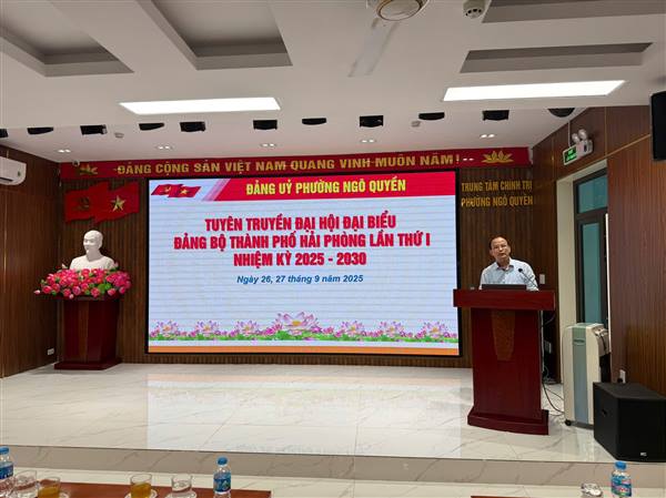 HỘI NGHỊ BÁO CÁO VIÊN PHƯỜNG NGÔ QUYỀN THÁNG 9/2025