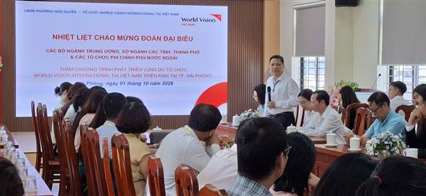 ĐOÀN CÔNG TÁC BỘ NGOẠI GIAO, CÁC BỘ NGÀNH TRUNG ƯƠNG, CÁC SỞ NGÀNH CỦA CÁC TỈNH, THÀNH PHỐ  THĂM, LÀM VIỆC TẠI PHƯỜNG NGÔ QUYỀN TRONG KHUÔN KHỔ HỘI NGHỊ GẶP GỠ CÁC TỔ CHỨC PCPNN NĂM 2026