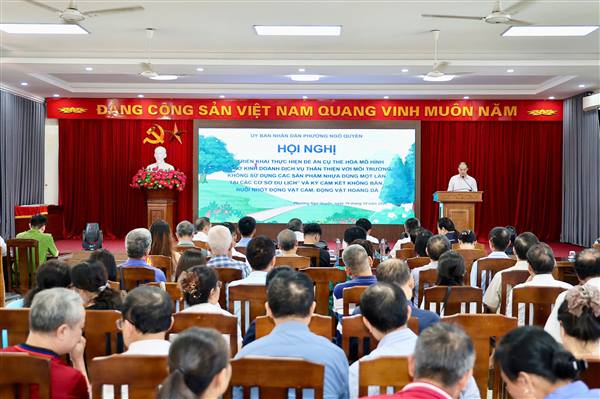 hường Ngô Quyền triển khai mô hình cơ sở dịch vụ không sử dụng đồ nhựa dùng một lần và cam kết bảo vệ động vật hoang dã
