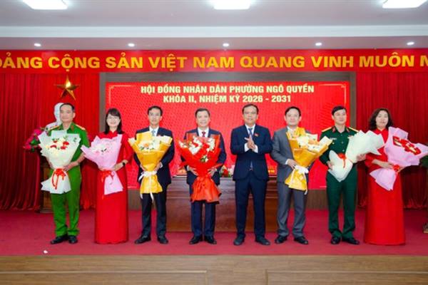 Kỳ họp thứ Nhất HĐND phường Ngô Quyền khóa II: Kiện toàn bộ máy chính quyền địa phương nhiệm kỳ 2026 - 2031