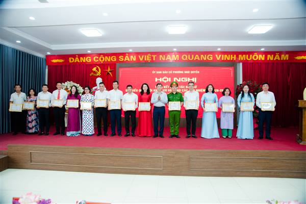 HỘI NGHỊ TỔNG KẾT CÔNG TÁC BẦU CỬ  ĐẠI BIỂU QUỐC HỘI KHÓA XVI VÀ ĐẠI BIỂU HĐND CÁC CẤP NHIỆM KỲ 2026 - 2031, PHƯỜNG NGÔ QUYỀN