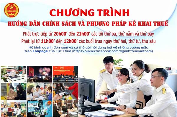 CHƯƠNG TRÌNH HƯỚNG DẪN CHÍNH SÁCH VÀ PHƯƠNG PHÁP KÊ KHAI THUẾ