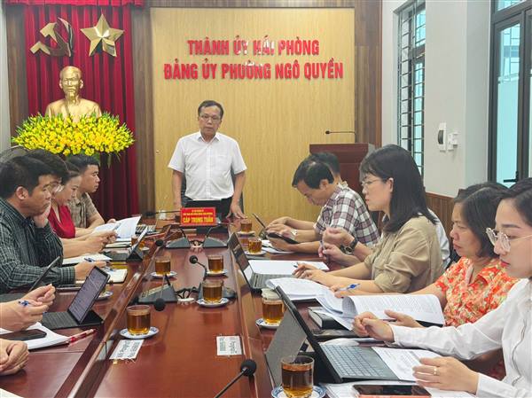 THƯỜNG TRỰC HĐND PHƯỜNG NGÔ QUYỀN TỔ CHỨC PHIÊN HỌP THƯỜNG KỲ THÁNG 4 NĂM 2026