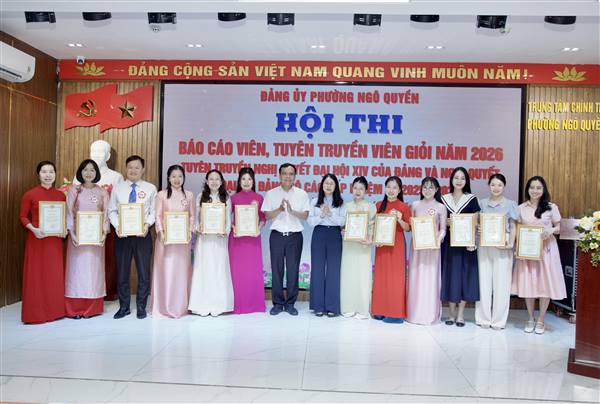 Hội thi Báo cáo viên giỏi phường Ngô Quyền: Lan tỏa những mô hình thực tiễn và tư duy đổi mớ