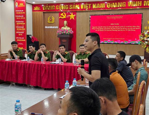 Công an phường Ngô Quyền đối thoại, giúp 37 người sau cai nghiện tái hòa nhập cộng đồng