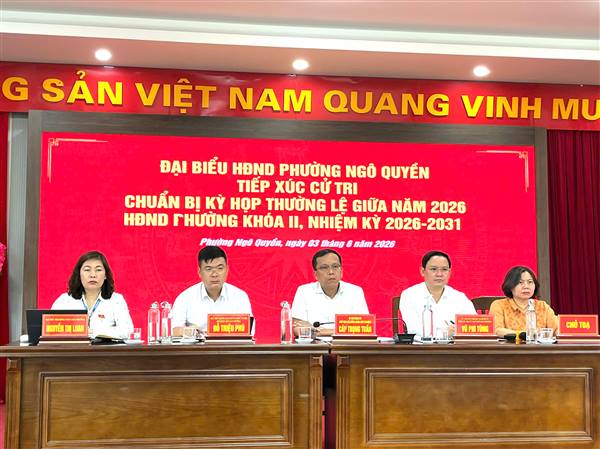 Tiếp xúc cử tri trước Kỳ họp thứ 3 (Kỳ họp thường lệ giữa năm 2026) HĐND phường khóa II, nhiệm kỳ 2026 - 2031