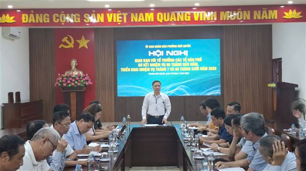 PHƯỜNG NGÔ QUYỀN TỔ CHỨC GIAO BAN TỔ DÂN PHỐ SAU SẮP XẾP, SÁP NHẬP