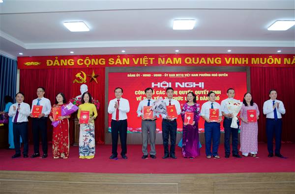 Phường Ngô Quyền hoàn thành sắp xếp, tinh gọn từ 52 xuống còn 30 Tổ dân phố