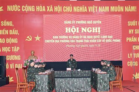 Phường Ngô Quyền khai mạc Diễn tập chiến đấu phòng thủ năm 2026