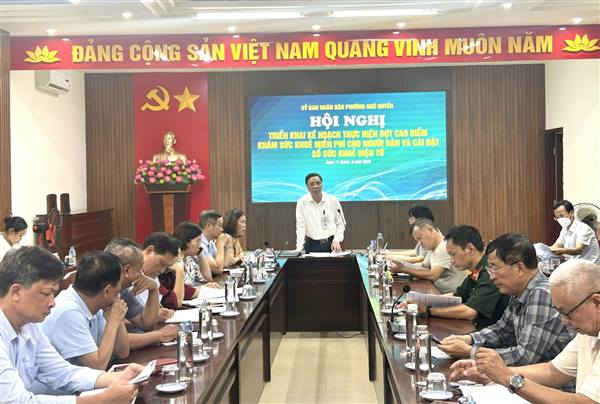 Phường Ngô Quyền đẩy mạnh Đợt cao điểm khám sức khỏe miễn phí, chăm sóc sức khỏe toàn dân