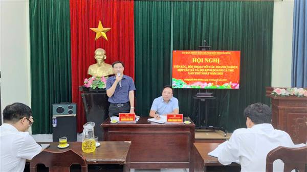 Hội nghị tiếp xúc, đối thoại với các doanh nghiệp, hợp tác xã và hộ kinh doanh cá thể lần thứ Nhất năm 2025
