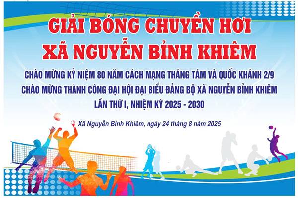 Kính mời toàn thể cán bộ, nhân dân và  cổ động viên đến cổ vũ cho 12 đội bóng chuyền hơi nam - nữ đến từ các cơ sở thôn và trường học trên địa bàn xã.