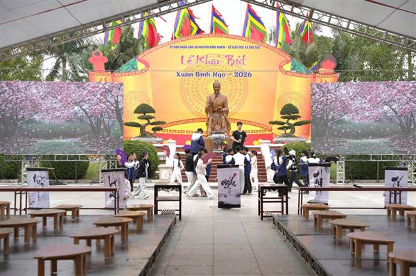 Lễ Khai Bút Trạng Trình Nguyễn Bình Khiêm Xuân Bính Ngọ Năm 2026