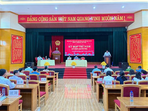 Hội đồng nhân dân phường Nguyễn Đại Năng tổ chức kỳ họp thứ 5 (kỳ họp chuyên đề).