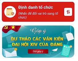 HƯỚNG DẪN GÓP Ý CÁC DỰ THẢO VĂN KIỆN ĐẠI HỘI ĐẢNG TOÀN QUỐC LẦN THỨ XIV TRÊN ỨNG DỤNG VNEID