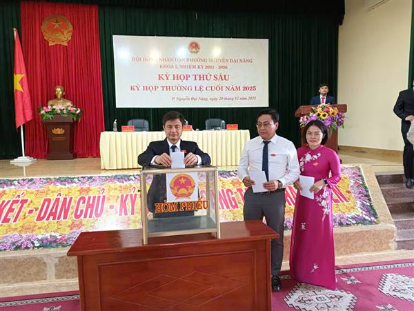 HĐND phường Nguyễn Đại Năng tổ chức Kỳ họp thứ 6 (kỳ họp thường lệ cuối năm) khoá I, nhiệm kỳ 2021-2026.