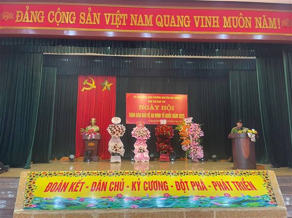 Phường Nguyễn Đại Năng tổ chức ngày hội Toàn dân bảo vệ an ninh tổ quốc năm 2025