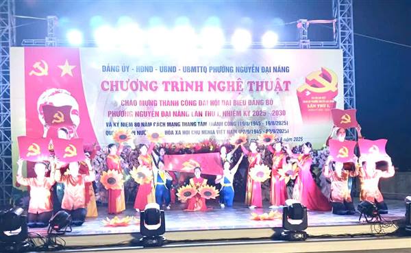 Chương trình nghệ thuật chào mừng thành công Đại hội Đại biểu Đảng bộ phường Nguyễn Đại Năng lần thứ I, nhiệm kỳ 2025-2030