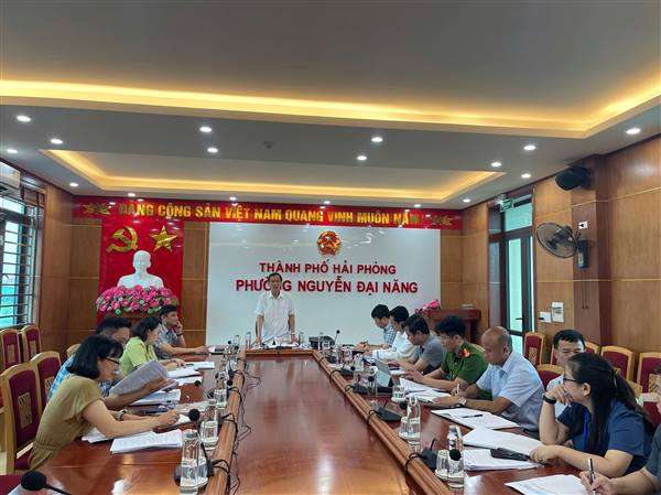 Lãnh đạo Ban Tổ chức Thành ủy làm việc với Đảng ủy phường Nguyễn Đại Năng về công tác tổ chức Đại hội Đảng bộ phường, nhiệm kỳ 2025-2030 và tình hình hoạt động mô hình chính quyền địa phương hai cấp