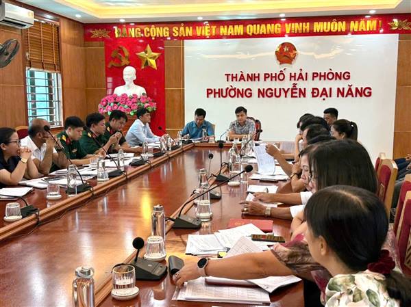 Ủy ban nhân dân phường Nguyễn Đại Năng tổ chức Hội nghị xét duyệt nguồn thanh niên sẵn sàng nhập ngũ năm 2026.