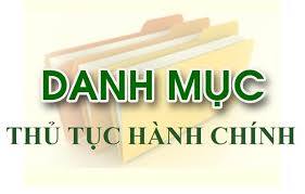 Danh mục thủ tục hành chính phòng Văn hóa - Xã hội