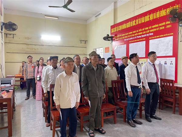 PHƯỜNG NGUYỄN ĐẠI NĂNG TỔ CHỨC KHAI MẠC BẦU CỬ TẠI 13 KHU VỰC BỎ PHIẾU